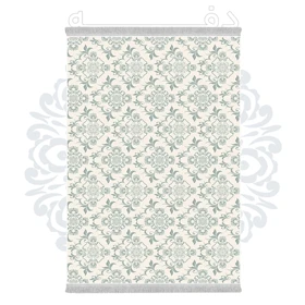 فرشینه از جنس پارچه هازان مخمل ترک طرح سنتی و مدرن برند دفه کد DHU81