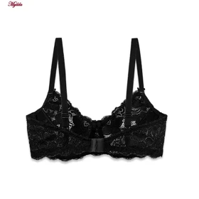 سوتین زنانه تمام تور لین مدل فنردار مشکی کد 4680-615