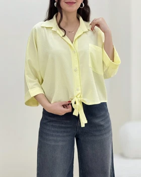 شومیز گره‌ای عسل