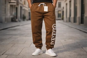 شلوار جاگر شکلاتی دمپا گتر با کپ نیم بگ * فوق‌العاده شیک و با کیفیت کد 66298Moca