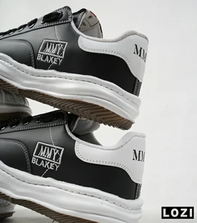 کفش کتانی مردانه مشکی سفید BLAKEY LOW SNEAKER