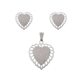 نیم ست بدون زنجیر طرح قلب