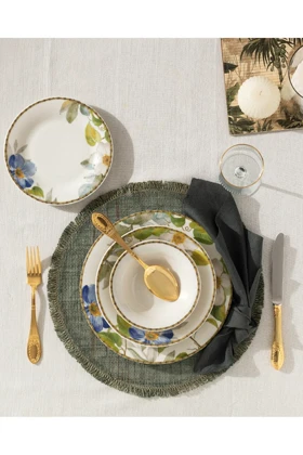 سرویس غذاخوری 6 نفره Madame Coco مدل Lumière Bone China - چندرنگ