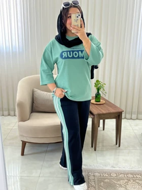 ست زنانه و دخترانه اسپرت اسپرت راحتی کد 454