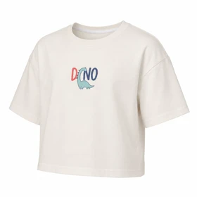 کراپ آستین کوتاه طرح Dino (شیری)
