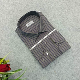 پیراهن راه راه استین بلند مردانه _ قواره کلاسیک _استایل رسمی