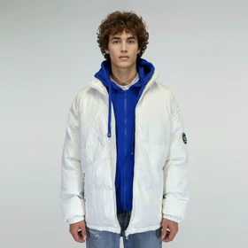 کاپشن کلاهدار طرح مربعی (778)