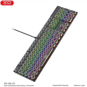 کیبورد مکانیکی سیمی ایکس او XO مدل KB-07 با نور RGB