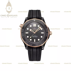 ساعت مچی امگا سیمستر بزل رزگلد بند رابر Omega Seamaster