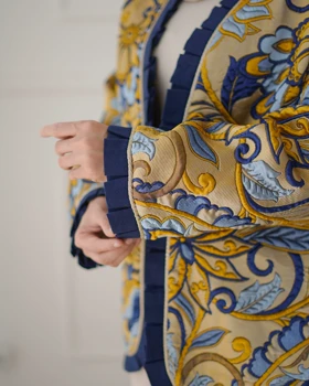 کت ژاکارد شاپرک