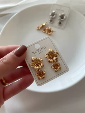 گوشواره فلاور میخی ژوپینگ