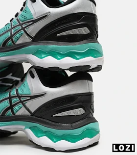 کتانی مردانه و زنانه سبز نقره ای ASICS GEL-KAYANO 27