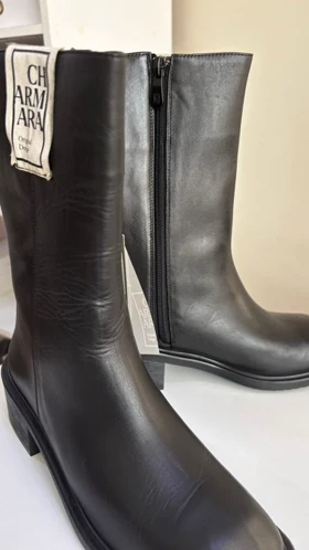 نیم بوت زنانه مشکی مدل Emma -- gb