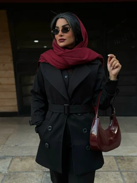 ترنچ کت از جنس کتان زارا