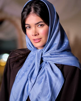 روسری ابریشم ژاکارد LV (قواره 90) 30127