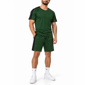 ست تیشرت و شلوارک ورزشی مردانه نایک مدل Dri Fit-YC701 یشمی