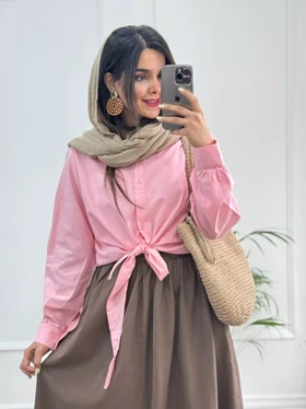 شومیز گره‌ای لینن آینور