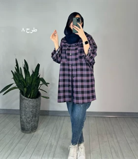 مانتو چهارخونه سما