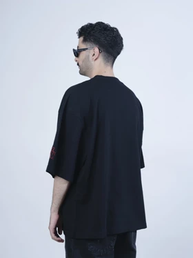 تیشرت مدل Flame مشکی برند نات ور nutwear