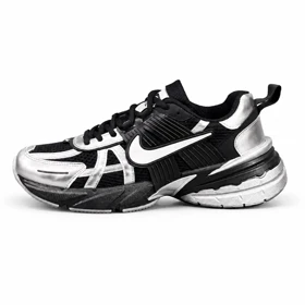 کفش کتانی مردانه نایکیv2k رنگ مشکی نقره ای Nike V2k