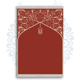 فرشینه از جنس پارچه هازان مخمل ترک طرح سجاده برند دفه کد DSJ 13