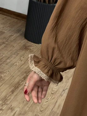 مانتو عبایی بلند رایلی کد 2638
