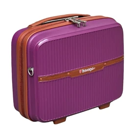 چمدان نشکن تراولگو مدل TRAVEL GO - TV7575 TRIP TIME SERIES سری 4 عددی ( به همراه چمدان آرایشی هدیه ) (بنفش)