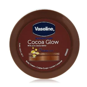 کرم مرطوب کننده بدن کاسه ای cocoa glow وازلین 75 میل