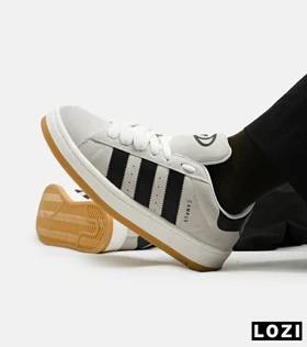 کفش کتانی مردانه و زنانه طوسی مشکی ADIDAS Campus