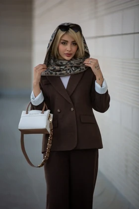 پالتو فوتر آستردار مچ راه راه