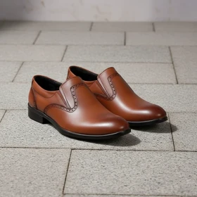 کفش رسمی مردانه مدل Dena-عسلی