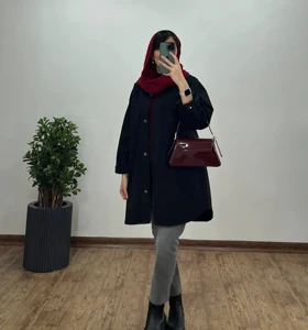 مانتو کتان پاییزه کارن