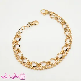 دستبند دخترانه ژوپینگ زنجیری دو لاین