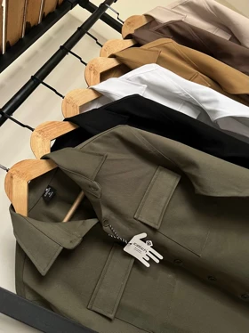 پیراهن کتان دوجیب 2616