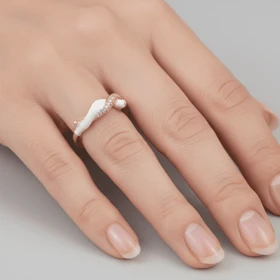 انگشتر زنانه طرح مینیمال