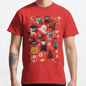 تیشرت Nightmare Before Christmas طرح Happy Halloween کد 260595