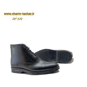 نیم بوت چلسی مردانه بندی بغل زیپ چرم طبیعی si933