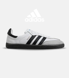 کفش کتانی مردانه و زنانه سفید مشکی ADIDAS Samba