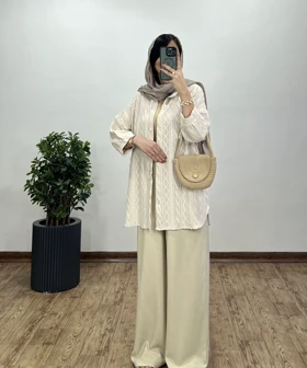 تونیک مانتویی سوزندوزی مراکشی با قد بلندتر 10