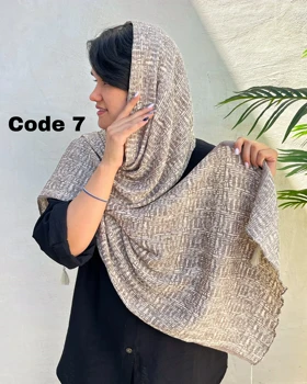 شال پلیسه طرحدار وارداتی 4094