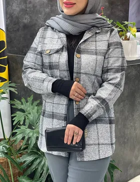 کت چهارخانه پشمی درین کد : 68004