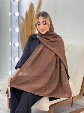 شال پلیسه ساده