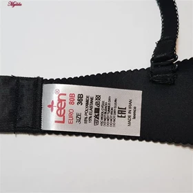 سوتین زنانه لین مدل فنردار پوش آپ مشکی کد 4680-704