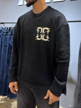 بافت یقه گرد مشکی / برند 2y Premium ترکیه