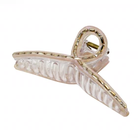 کلیپس مو زنانه مدل کریستالی نگین‌دار کد G_Lnd_1409