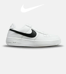 کفش کتانی بزرگ پا سفید مشکی NIKE AIR FORCE مدل 5686