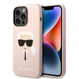 قاب گوشی Iphone 14 اورجینال صورتی مدل کارل لاگرفلد کد 1