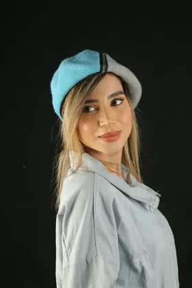 کلاه برت نمدی زیپ‌دار
