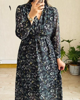 پیراهن حریر گلشید 3