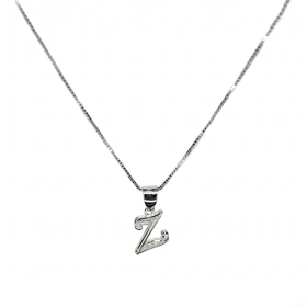 گردنبند نقره زنانه با پلاک حرف Z